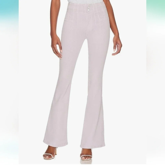 NWT Free People Jayde Jeans - High Rise, Flare Leg lavender - Picture 4 of 10